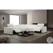 Picasso White Top Grain Leather Power Reclining Sectional