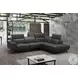 Davenport Slate Grey Leather Sectional