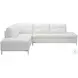 Leonardo White Chaise LAF Sectional