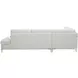 Leonardo White Chaise LAF Sectional