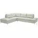 Leonardo Silver Grey Chaise LAF Sectional