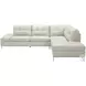 Leonardo Silver Grey Chaise RAF Sectional