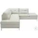 Leonardo Silver Grey Chaise RAF Sectional