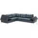 Leonardo Blue Chaise LAF Sectional