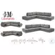 Leonardo Grey Sectional
