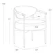 Cressida Ivanhoe Pine Upholstered Dining Arm Chair
