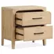 Somerset Butternut 2 Drawer Nightstand with USB Charging