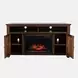 Bakersfield Distressed Brown 60" TV Stand with Electric Fireplace