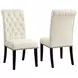 Mapleton Beige Tufted Back Upholstered Side Chair Set of 2