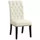 Mapleton Beige Tufted Back Upholstered Side Chair Set of 2