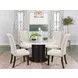 Mapleton Beige Tufted Back Upholstered Side Chair Set of 2