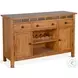 Willow Nest Natural Slate Beige Wood 3 Door Buffet