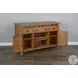 Willow Nest Natural Slate Beige Wood 3 Door Buffet