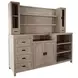 Walton Wheat Wall Bar with Hutch and USB Charging