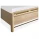 Sunset Cove Sanibel Brown and Cream California King Upholstered Panel Bed