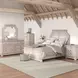 Providence Antique White 7 Drawer Dresser and Arched Mirror