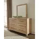 Joinery Natural Oak Square Dresser Mirror