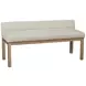 Joinery Natural Oak and Labradoodle Performance Fabric Upholstered Bed Bench