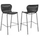McKinley Brown And Sandy Black Upholstered Bar Stool Set of 2