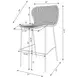 McKinley Brown And Sandy Black Upholstered Bar Stool Set of 2