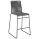 Kai Charcoal And Gunmetal Upholstered Bar Stool Set of 2