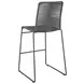 Kai Charcoal And Gunmetal Upholstered Bar Stool Set of 2