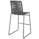 Kai Charcoal And Gunmetal Upholstered Bar Stool Set of 2