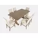 Carlyle Crossing Medium Brown 7 Piece Counter Height Dining Set