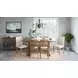 Carlyle Crossing Medium Brown Upholstered 6 Piece Dining Set with Bench