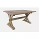 Carlyle Crossing Medium Brown 78" Extendable Rectangular Dining Table