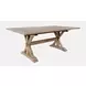 Carlyle Crossing Medium Brown 78" Extendable Rectangular Dining Table
