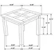Cardova Vineyard Oak 43" Square Counter Height Dining Table
