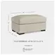 Treasure Trove Almond Ottoman