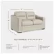 Treasure Trove Almond 67" Loveseat