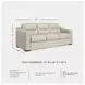 Treasure Trove Almond 93" Sofa