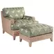 Los Altos Danville Green Upholstered Rectangular Ottoman