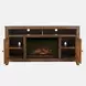 Fairview Oak Dark Brown TV Stand with Electric Fireplace