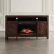 Fairview Oak Dark Brown TV Stand with Electric Fireplace