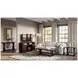 Fairview Oak Dark Brown 60" TV Stand with Electric Fireplace