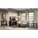 Fairview Oak Dark Brown TV Stand with Electric Fireplace