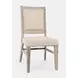 Fairview Ash and Beige Upholstered 7 Piece Dining Set with Nailhead Trim