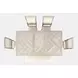 Fairview Ash and Beige Upholstered 7 Piece Counter Height Dining Set with Nailhead Trim
