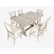 Fairview Ash and Beige Upholstered 7 Piece Counter Height Dining Set with Nailhead Trim