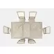 Fairview Ash and Beige Upholstered 7 Piece Dining Set with Nailhead Trim