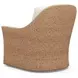 Palm Desert Soren White Upholstered Swivel Chair