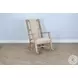 Cozy Luxe Beach Pebble Rocking Chair