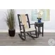 Seabright Black Rectangular Chair Side Table with Drawer