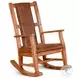Crimson Ridge Rustic Oak Rocking Chair