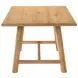 Duncan Washed Oak 71" Rectangular Dining Table