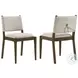 Ottowa Brown Upholstered Dining Side Chair Set of 2